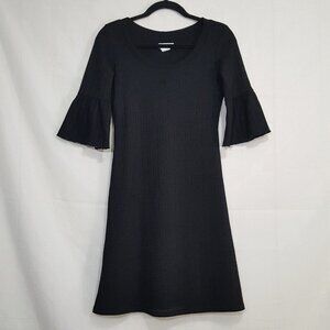 Kokoon Mod Squad bell sleeves lace dress black S
